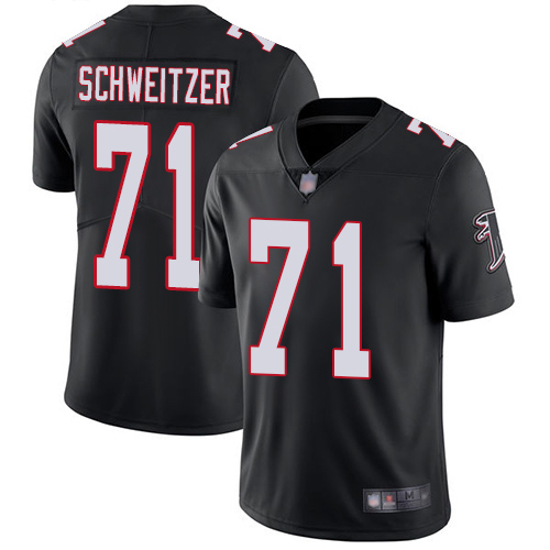 Atlanta Falcons Limited Black Men Wes Schweitzer Alternate Jersey NFL Football #71 Vapor Untouchable->atlanta falcons->NFL Jersey